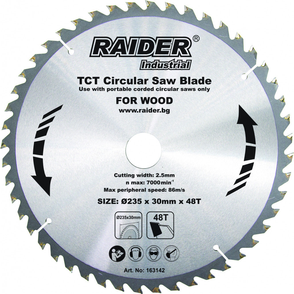 Диск за циркуляр 235х48Тх30mm за RAIDER INDUSTRIAL RDI-CS27 Raider Power Tools BGShopping.net