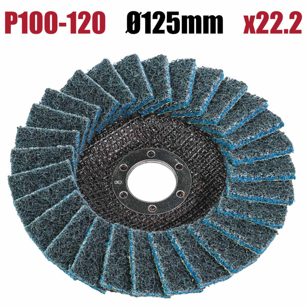 Диск ламелен BBL 125mm син 100-120 Raider Power Tools BGShopping.net