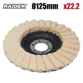 Диск ламелен за полиране 125mm Raider Power Tools BGShopping.net