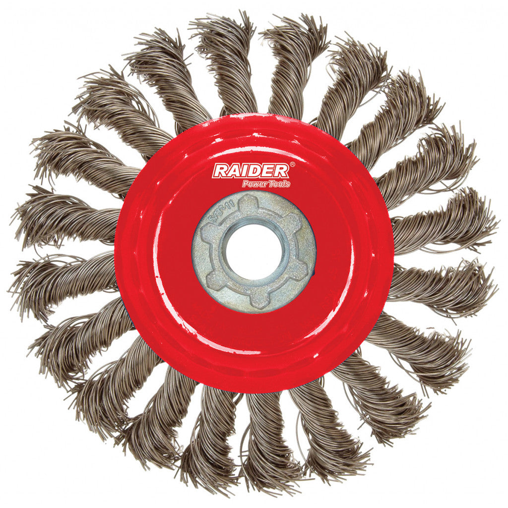 Четка за флекс конусна плетена ø100mm Raider Power Tools BGShopping.net