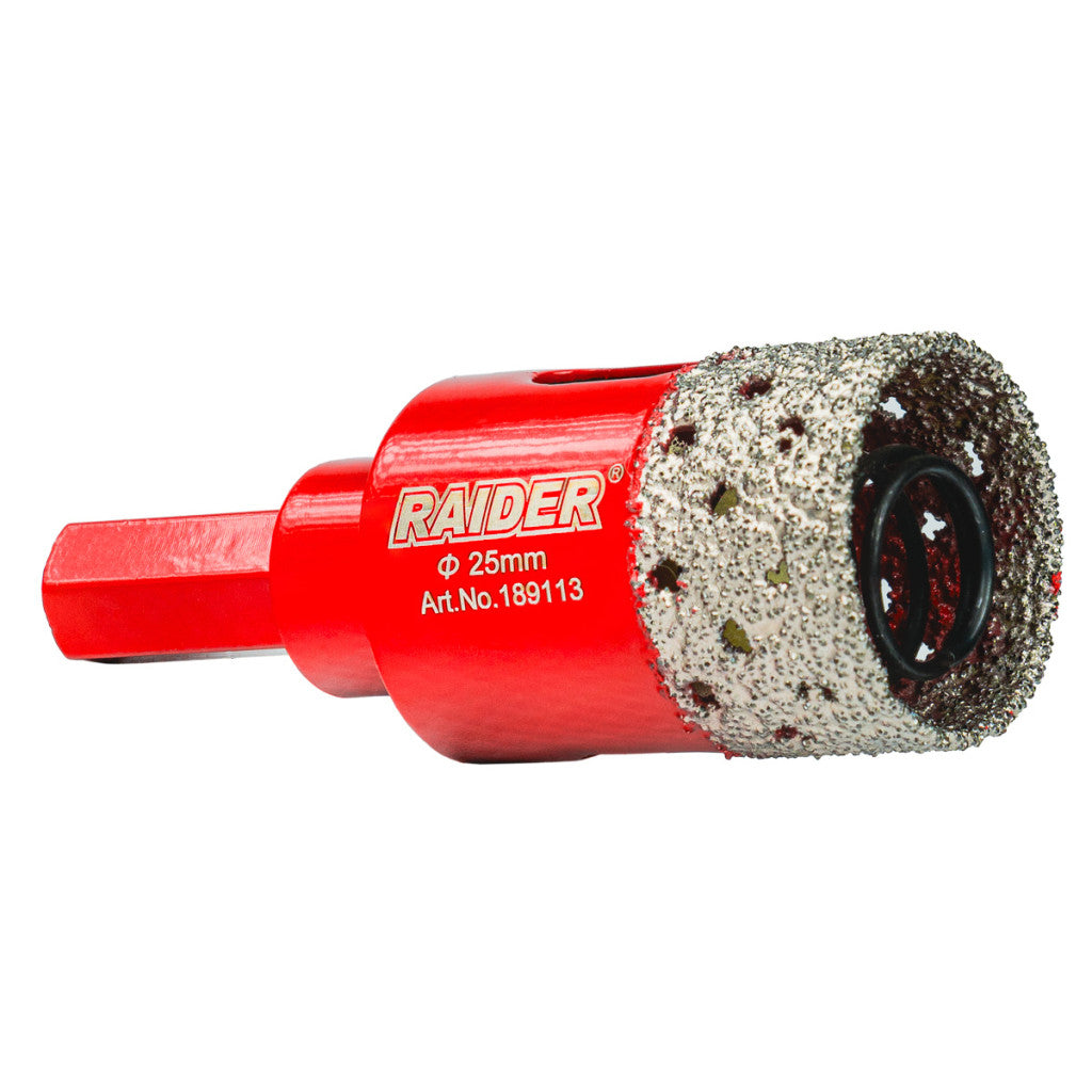 Боркорона Diamond с пружина за бормашина Ø25mm Raider Power Tools BGShopping.net