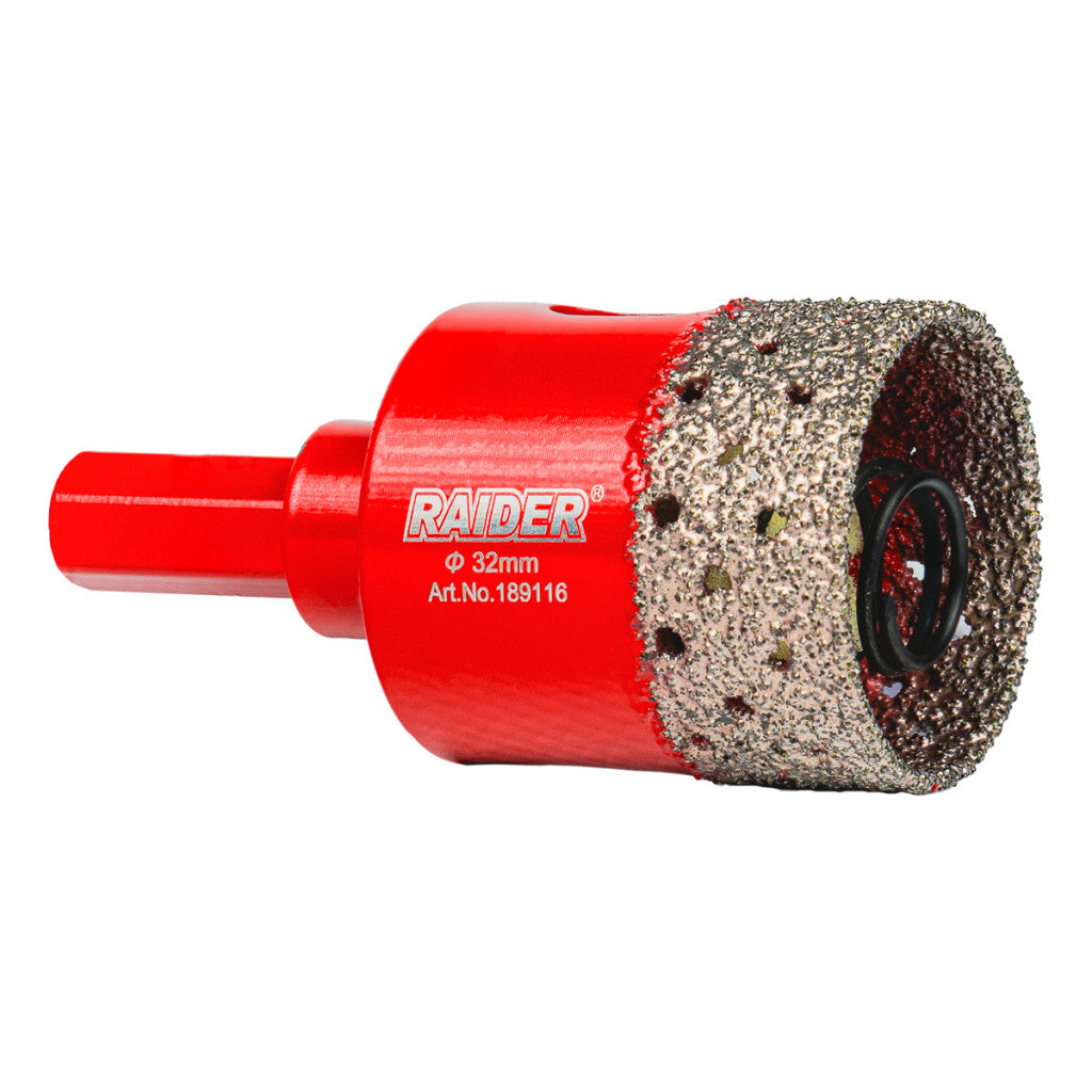 Боркорона Diamond с пружина за бормашина Ø32mm Raider Power Tools - BGShopping.net