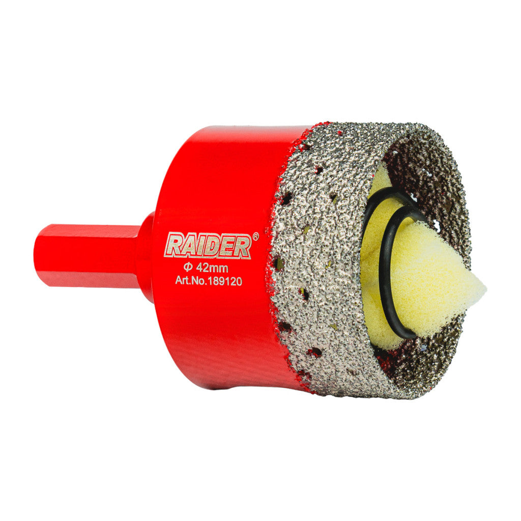 Боркорона Diamond с пружина за бормашина Ø42mm Raider Power Tools BGShopping.net