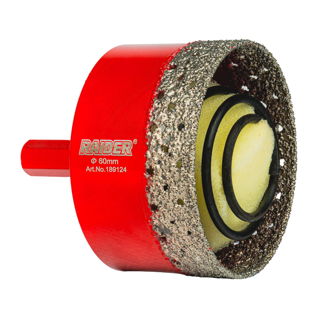 Боркорона Diamond с пружина за бормашина Ø60mm Raider Power Tools - BGShopping.net