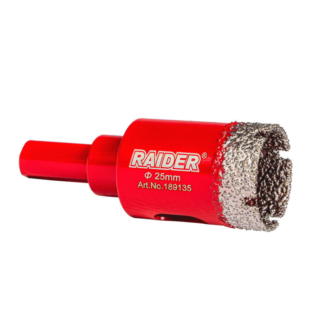 Боркорона Diamond Dry за бормашина Ø25mm Raider Power Tools - BGShopping.net