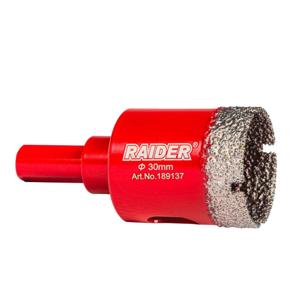 Боркорона Diamond Dry за бормашина Ø30mm Raider Power Tools - BGShopping.net