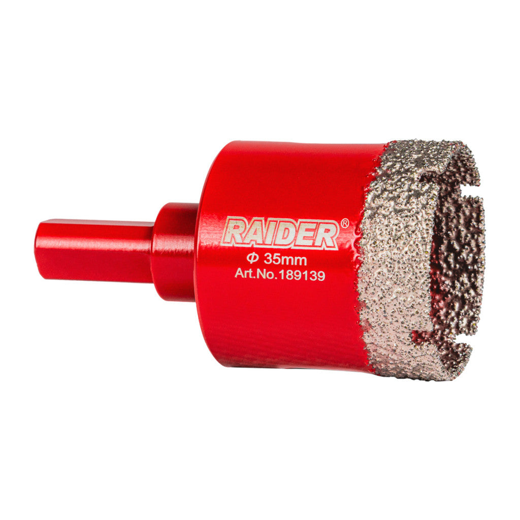 Боркорона Diamond Dry за бормашина Ø35mm Raider Power Tools - BGShopping.net