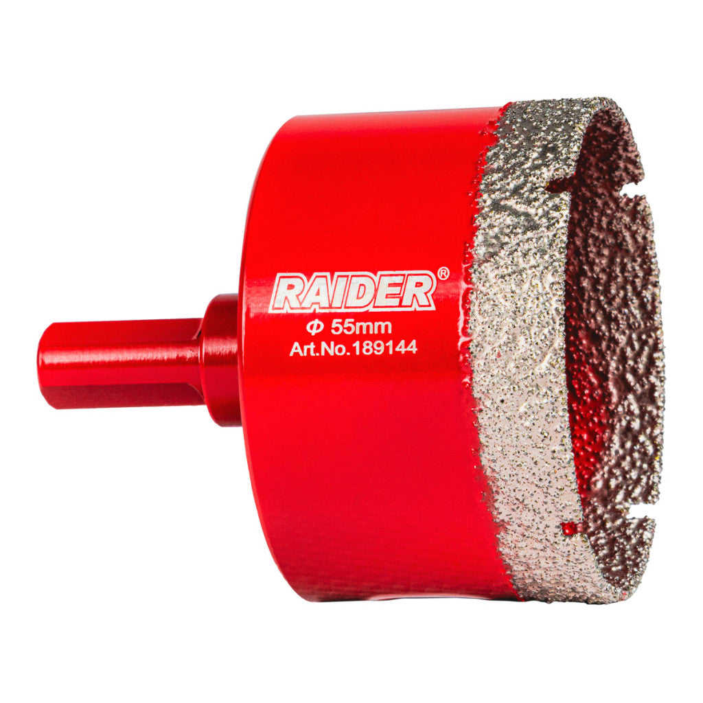 Боркорона Diamond Dry за бормашина Ø55mm Raider Power Tools - BGShopping.net
