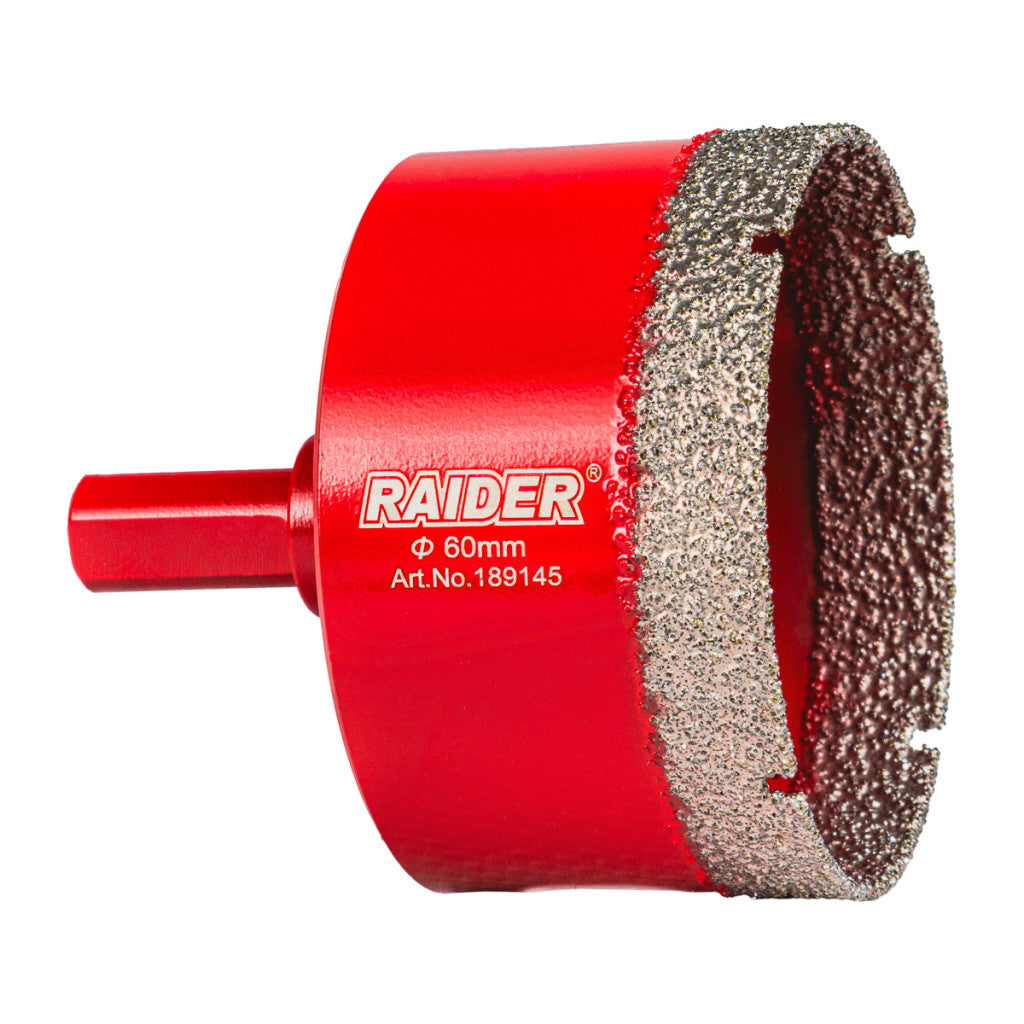 Боркорона Diamond Dry за бормашина Ø60mm Raider Power Tools - BGShopping.net