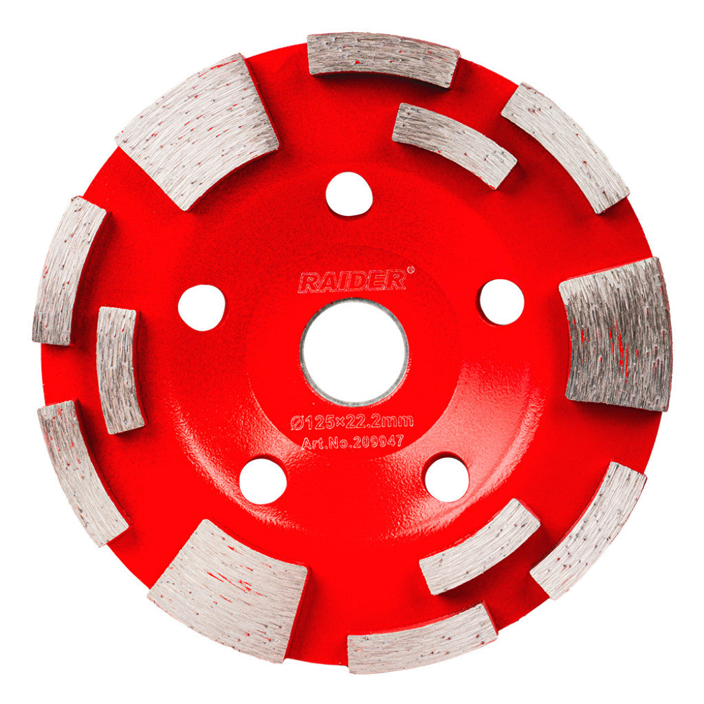 Диск диамантен за шлайфане 125x22.2mm "T12" – Raider Power Tools
