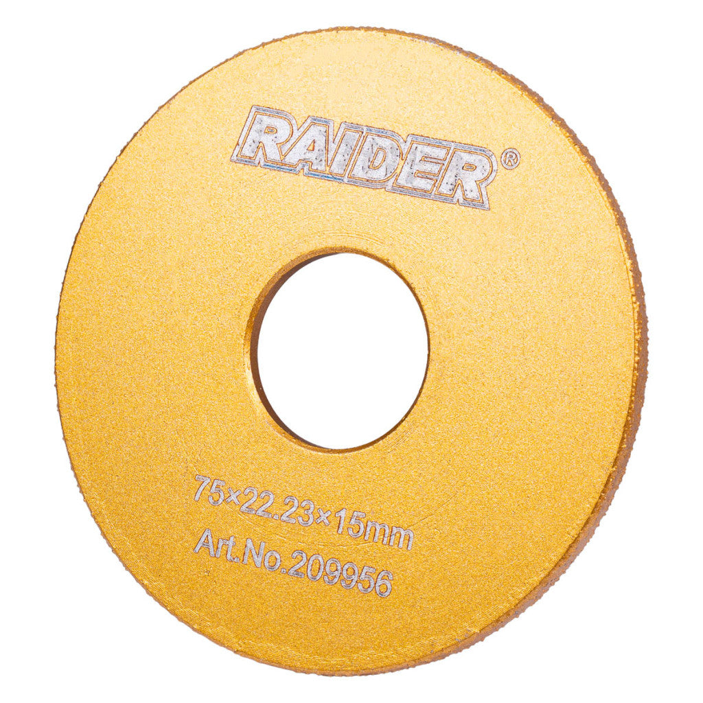 Диск диамантен за полукръглo шлайфане ръбове 15mm Raider Power Tools BGShopping.net