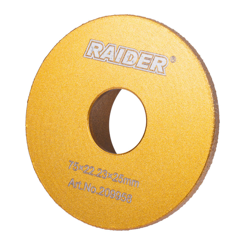 Диск диамантен за полукръглo шлайфане ръбове 25mm Raider Power Tools BGShopping.net