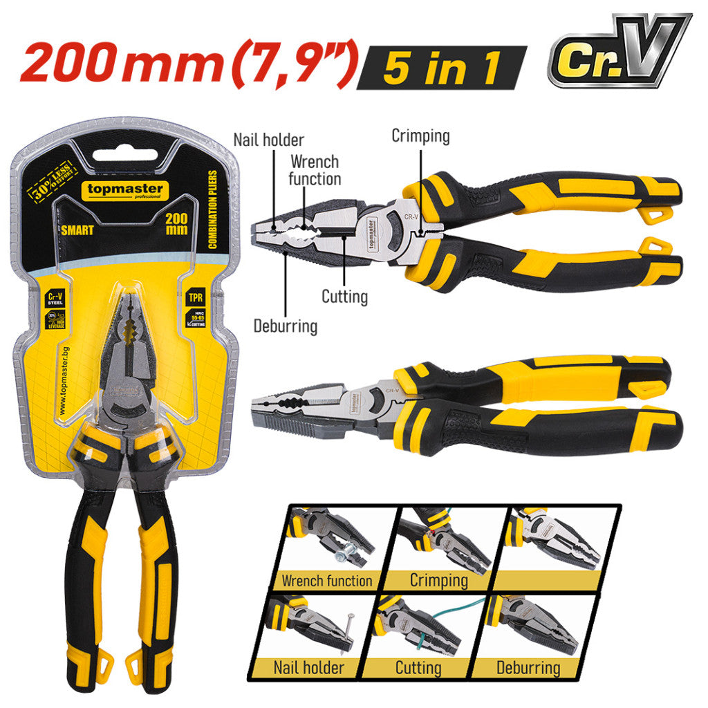 Клещи комбинирани SMART 200mm TMP Top Master Pro - BGShopping.net
