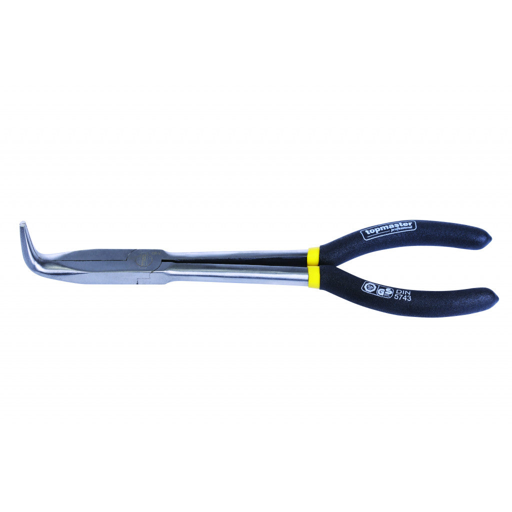 Клещи дългоусти извити 90° 275mm CR-V Topmaster Professional Top Master Pro BGShopping.net