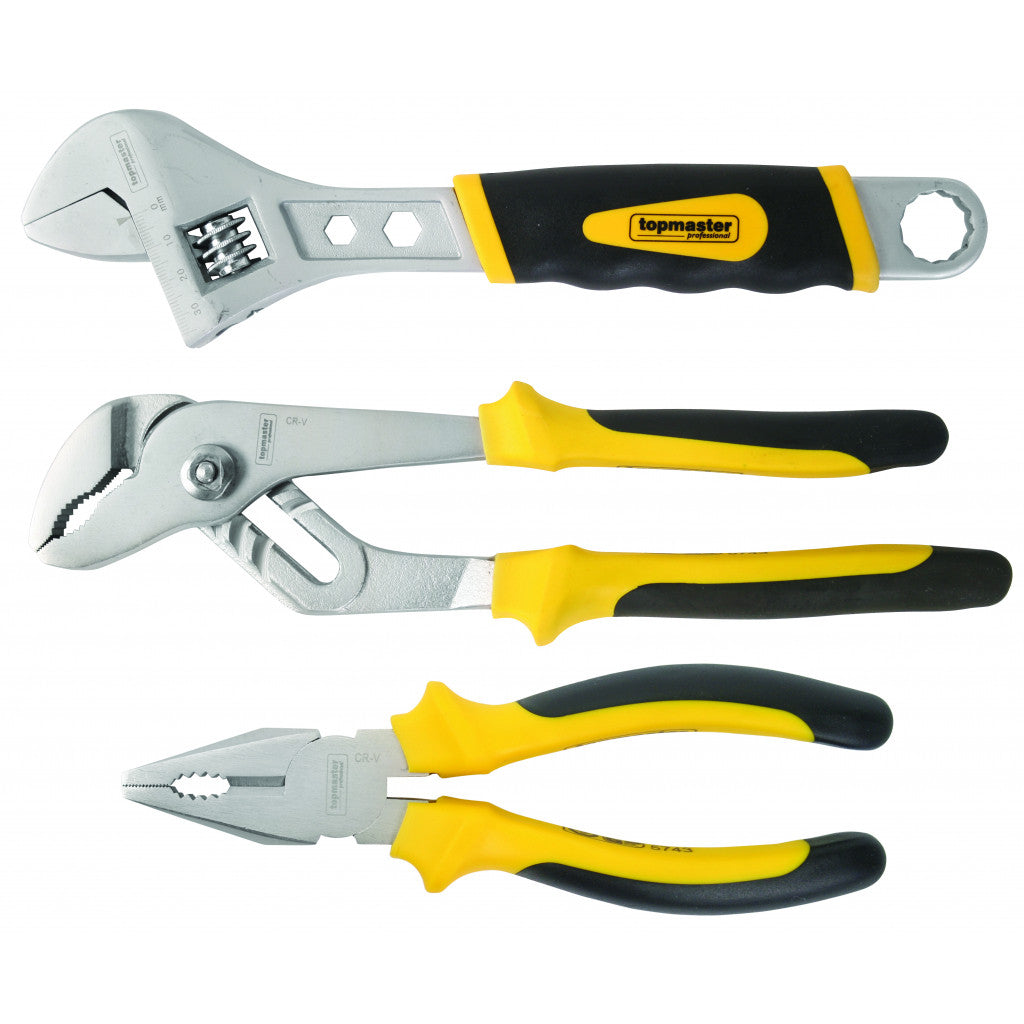 Клещи и френски ключ к-т 3бр CR-V Topmaster Professional Top Master Pro BGShopping.net