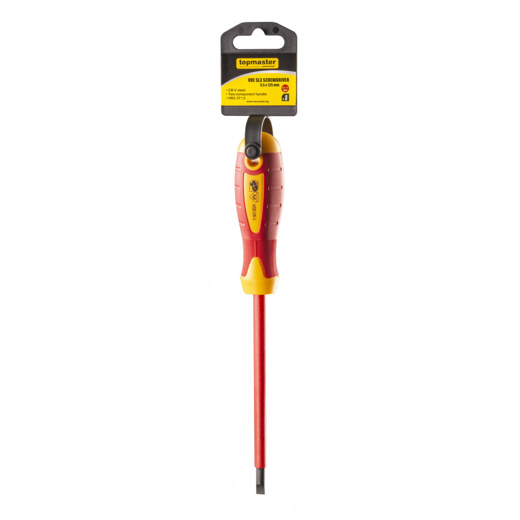 Отвертка изолир. 1000V права 5.5x125mm CR-V Topmaster Professional Top Master Pro BGShopping.net