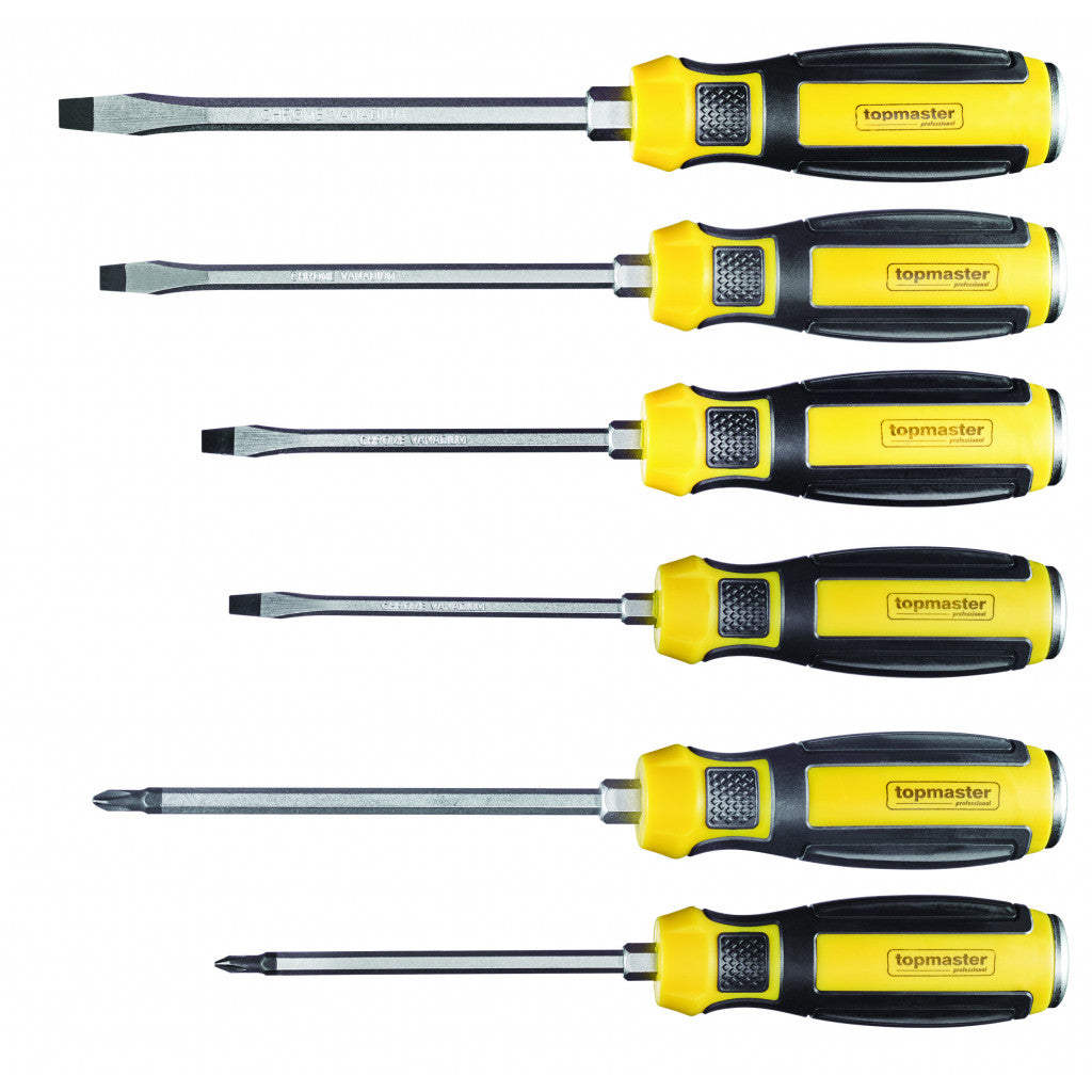 Отвертки к-т 6бр силови с шестгр. CR-V Topmaster Professional Top Master Pro BGShopping.net