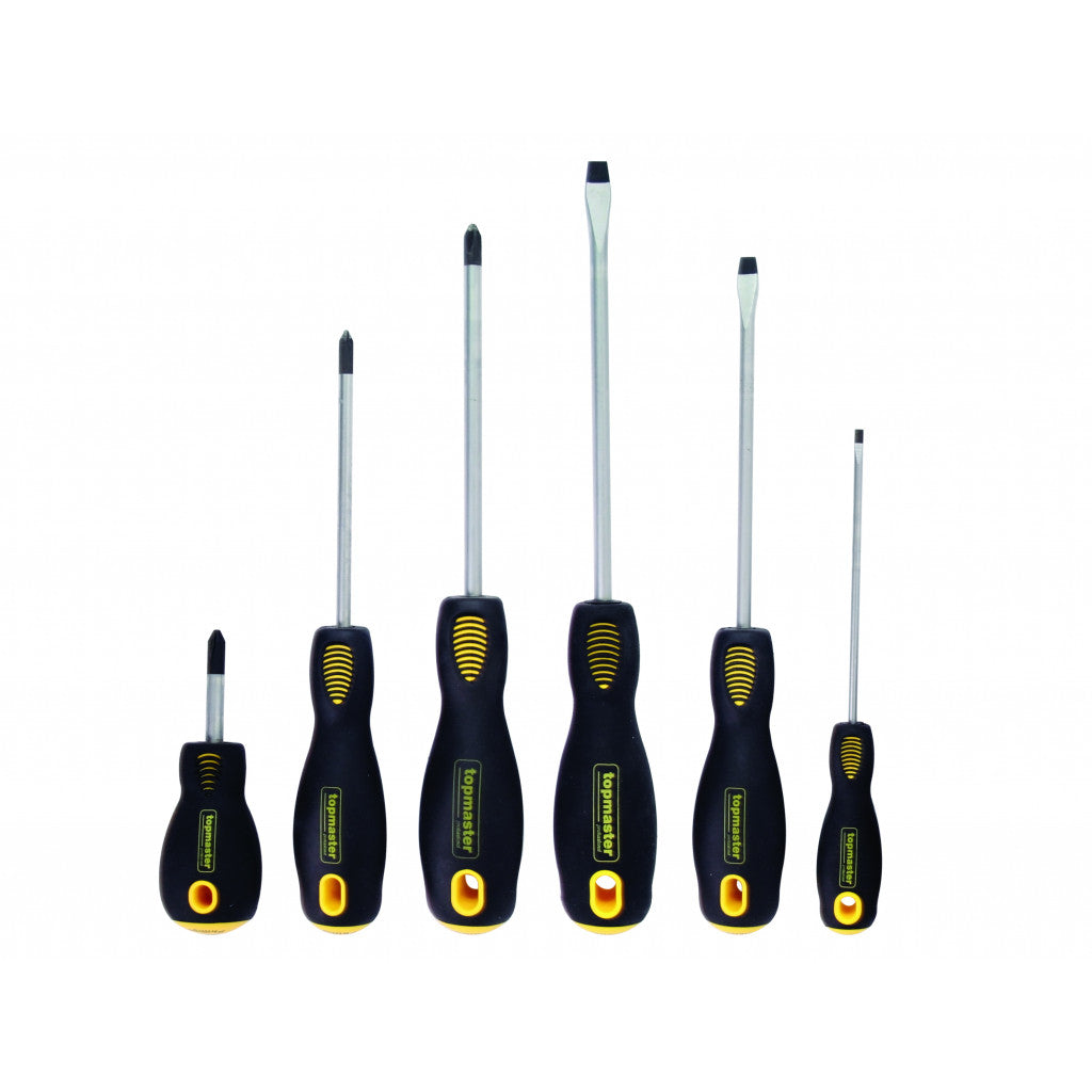 Отвертки прави и кръстати к-т 6бр SVCM Topmaster Professional Top Master Pro BGShopping.net