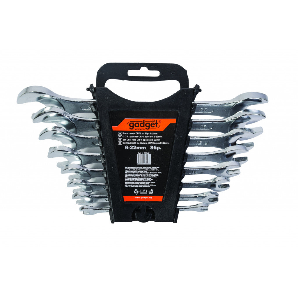 Ключ гаечен CR-V к-т 8бр. 6-22mm на стойка GADGET Gadget BGShopping.net