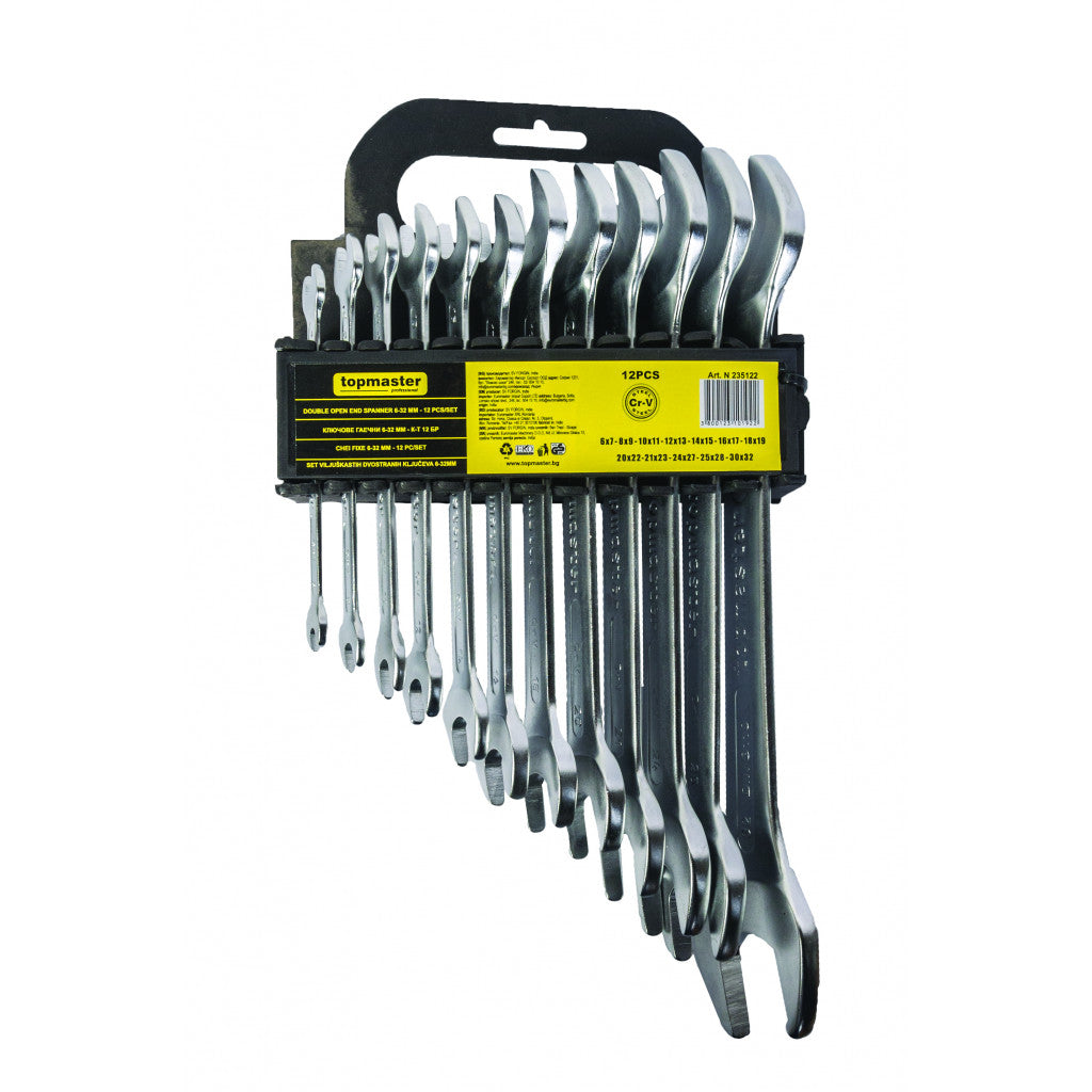 Ключ гаечен к-т 12бр 6-32mm CR-V PRESS Topmaster Professional Top Master Pro BGShopping.net
