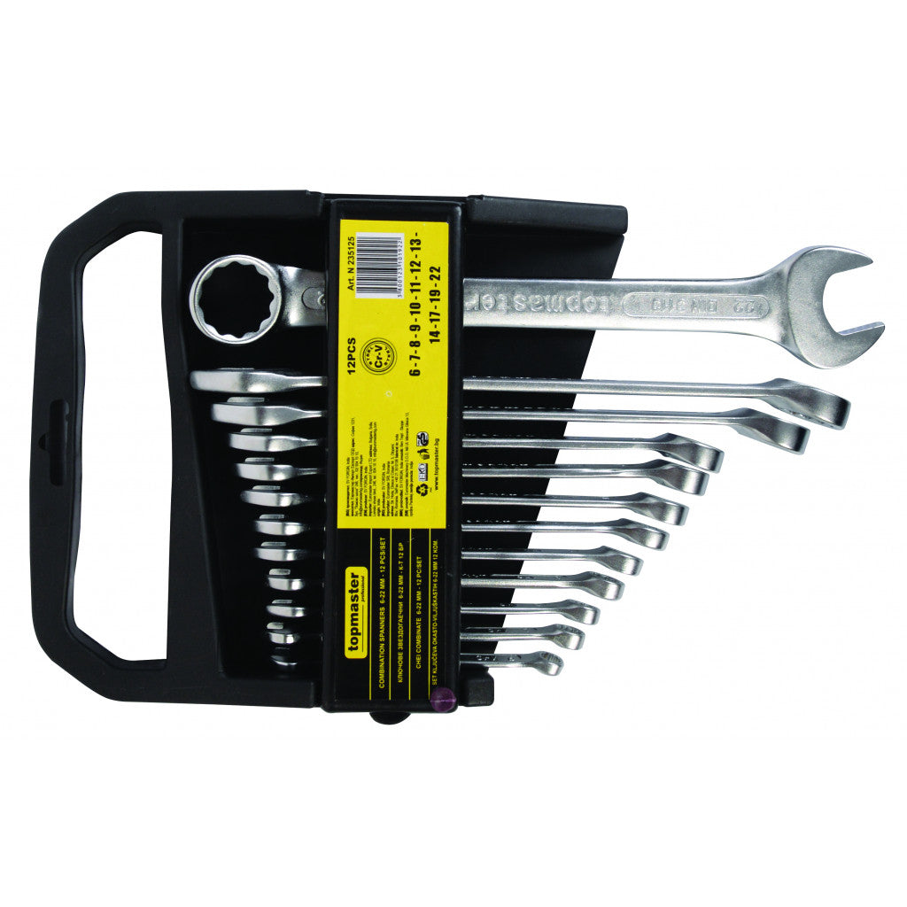 Ключ звездогаечен к-т 12бр 6-22mm CR-V PRESS Topmaster Professional Top Master Pro BGShopping.net