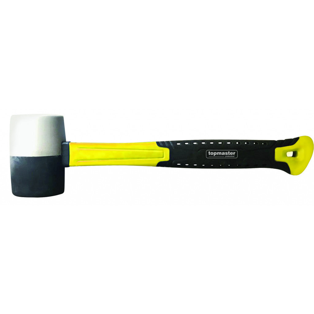 Чук гумен дръжка фибростъкло бял/черен 450g Topmaster Professional Top Master Pro BGShopping.net
