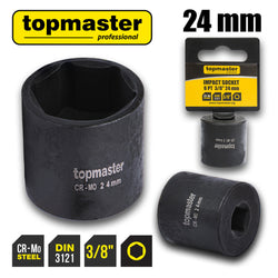 Вложка ударна 6 стенна 3/8"х24mm TMP – Top Master Pro