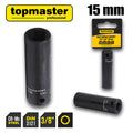 Вложка ударна удължена 6 стенна 3/8" х 15mm TMP Top Master Pro BGShopping.net