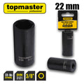 Вложка ударна удължена 6 стенна 3/8" х 22mm TMP Top Master Pro - BGShopping.net
