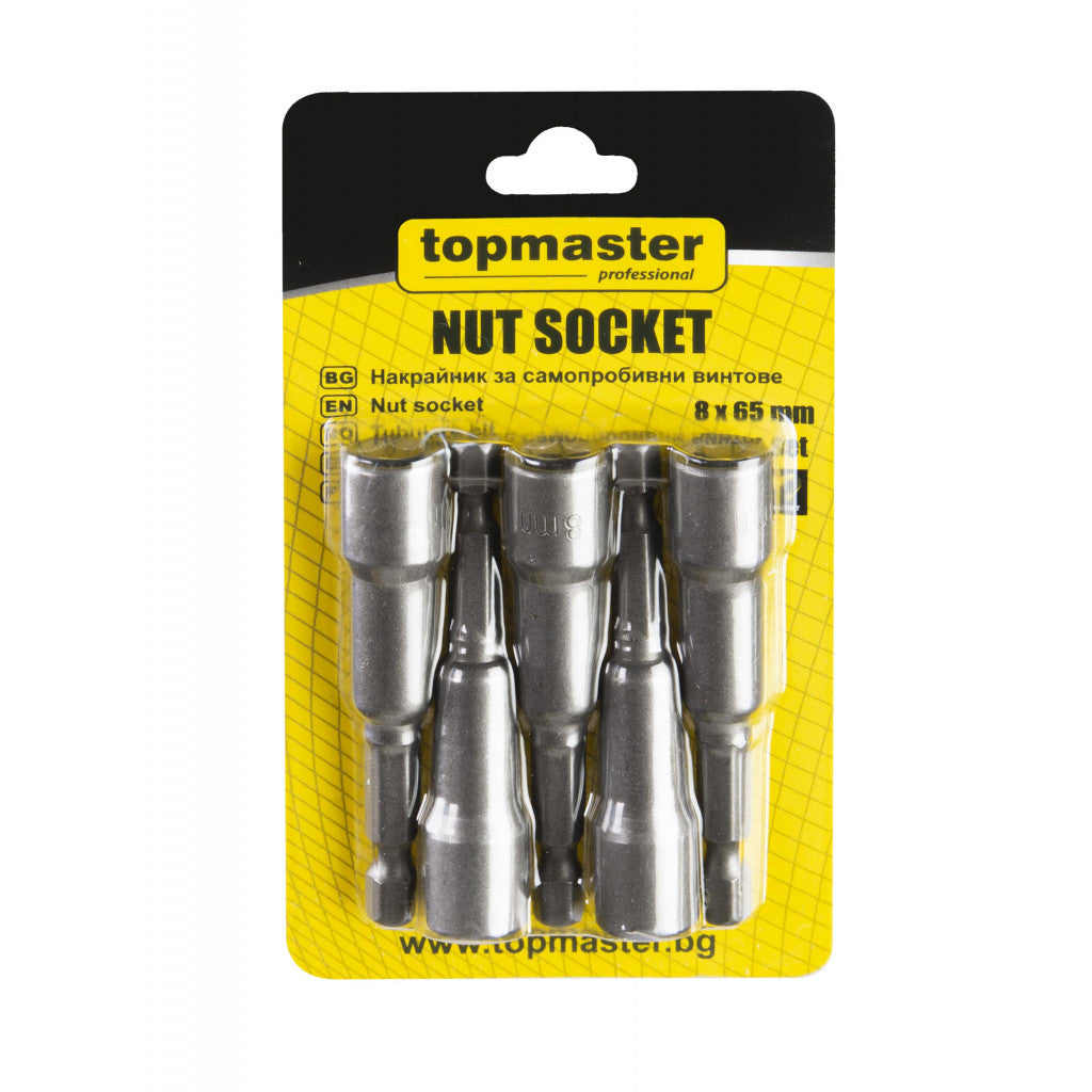 Накрайници за самопр. винтове 8x65мм к-т 5бр Topmaster Professional (10/100) – Top Master Pro