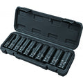 Вложки ударни удължени 1/2"Dr сет 10бр 10-24mm Cr-Mo Topmaster Professional – Top Master Pro