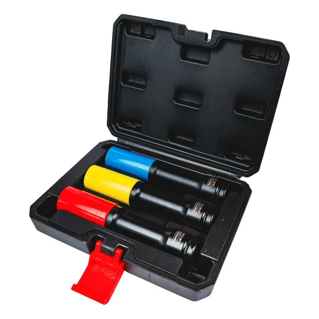 К-т цвет. торс. удълж. ударни 6стенни вложки 3х1/2"150мм TMP – Top Master Pro