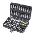 К-кт инструменти 46 части 1/4" CR-V първо поколение Topmaster Professional
