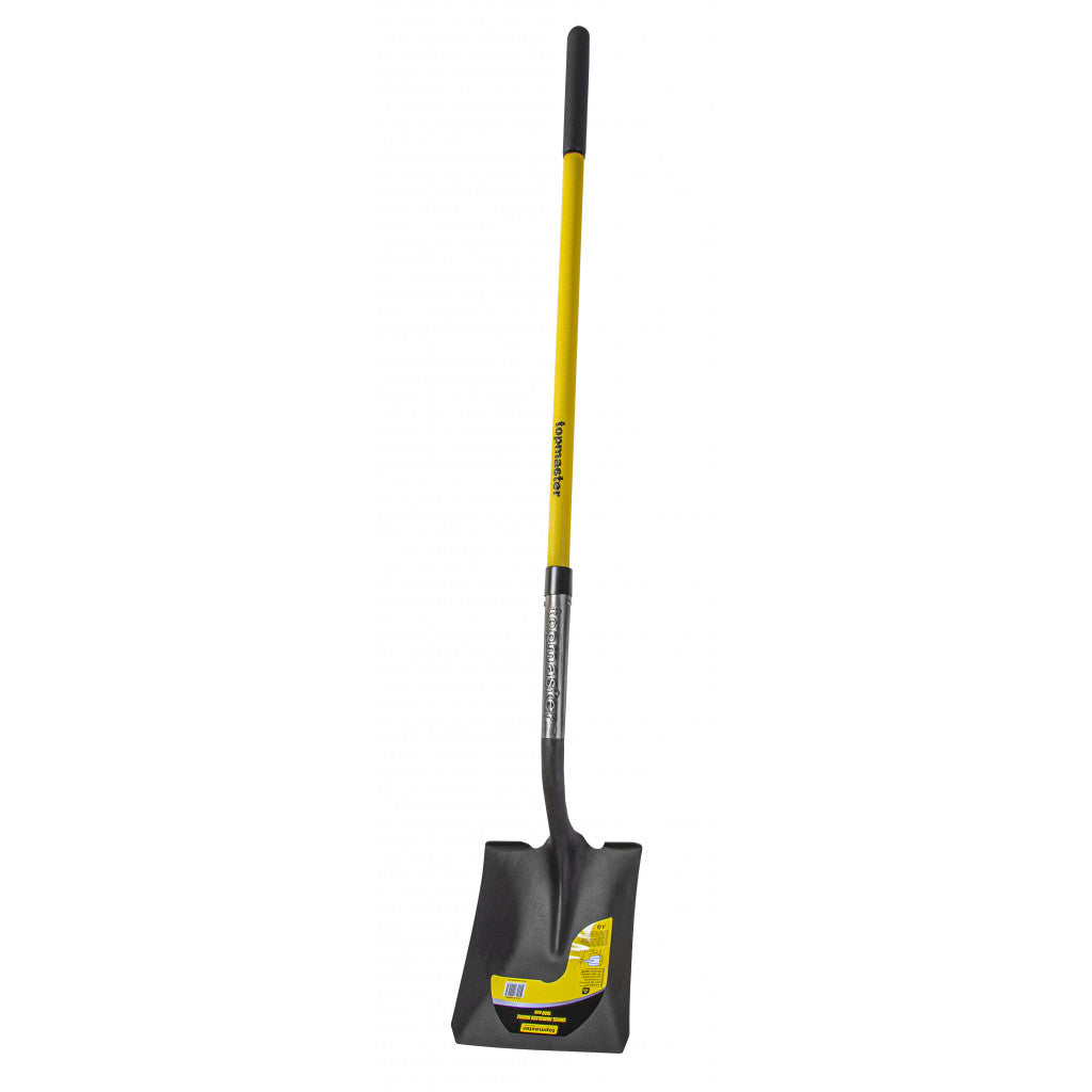 Лопата квадрат с педал и дръжка фибростъкло 1500mm Topmaster Professional – Top Master Pro