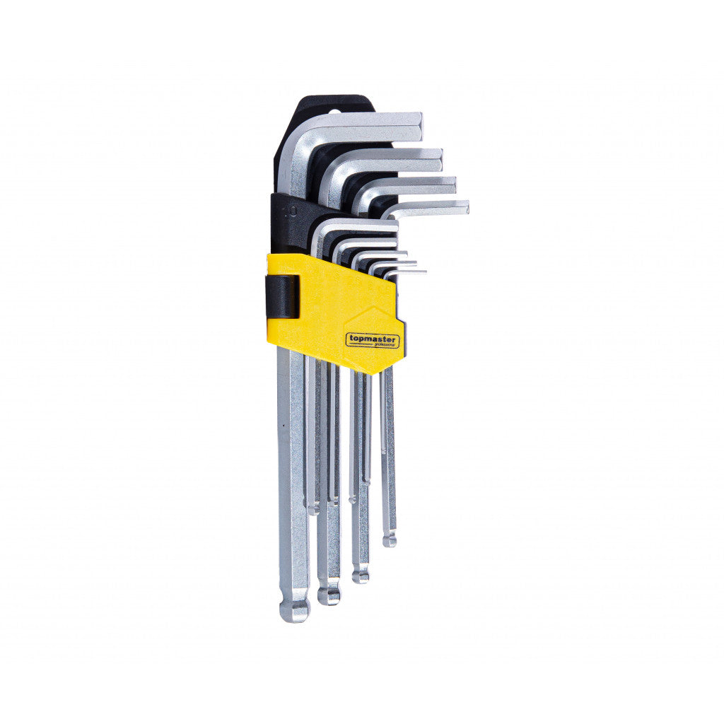 Шестограми за работа под ъгъл 1.5-10mm средни CR-V Topmaster Professional – Top Master Pro