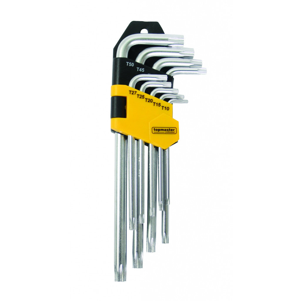 Шестограми торкс с отвор к-т 9бр средни CR-V Topmaster Professional – Top Master Pro