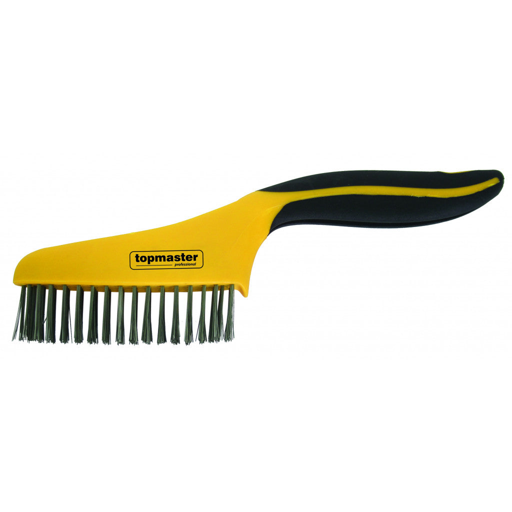 Четка телена неръждаема стомана 4 реда 250mmTopmaster Professional – Top Master Pro