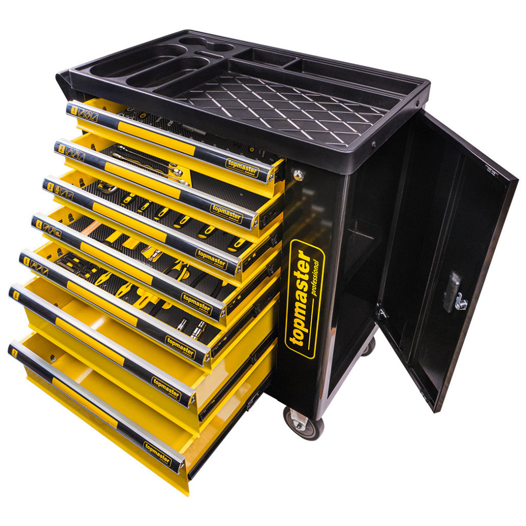 Количка за инструменти комплект 7 чекмеджета -219 части Topmaster Professional – Top Master Pro