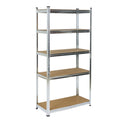 Стелаж метален поцинкован 5 MDF рафта x 175kg, 1800х900х400 Top Strong BGShopping.net