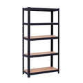 Стелаж метален черен 5 MDF рафта x 175 kg, 1800х900х400 Top Strong BGShopping.net