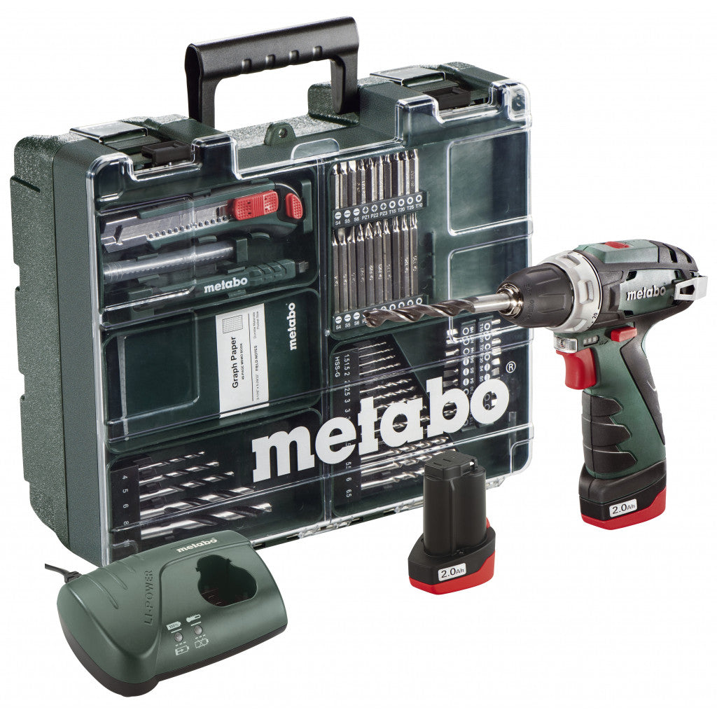 Винтоверт акум. 10.8V 34Nm METABO POWERMAXX BS 2x2Ah SET Metabo - BGShopping.net