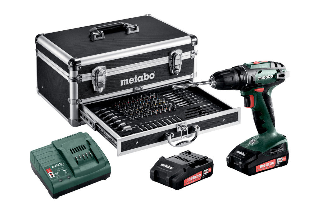 Винтоверт акум. 18V 48Nm METABO BS 18 SET ALU 2x2.0AH Metabo - BGShopping.net