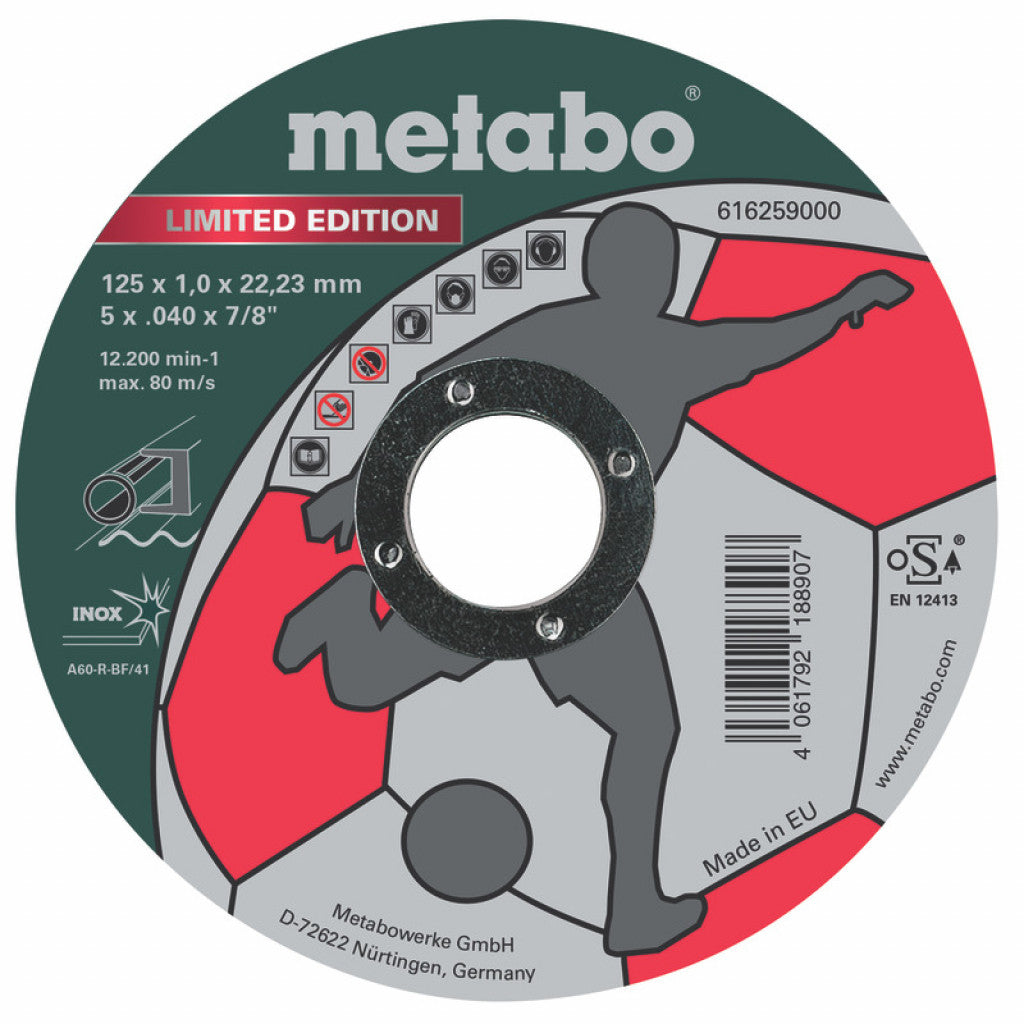 Диск за метал 125х1.0х22.2mm A60T Inox. Metabo BGShopping.net