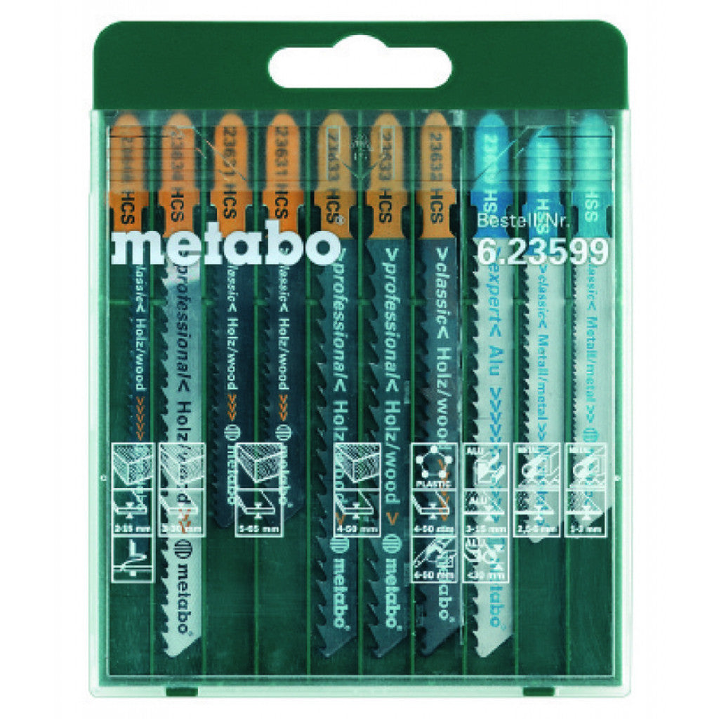 Ножчета за дърво метал к-кт 10 части Metabo - BGShopping.net