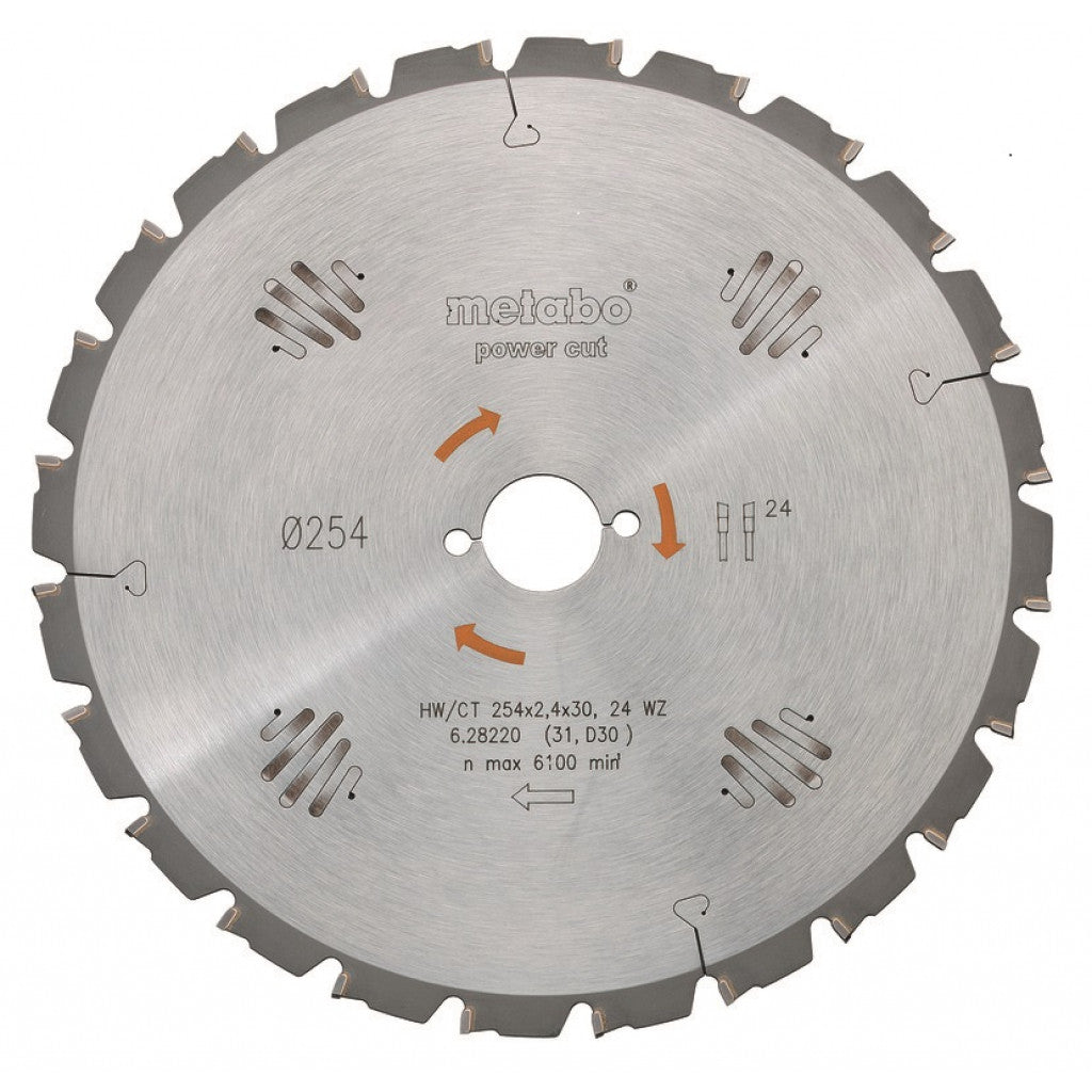 Диск за циркуляр 315х2.4х30.0mm 24 WZ 20° Metabo BGShopping.net