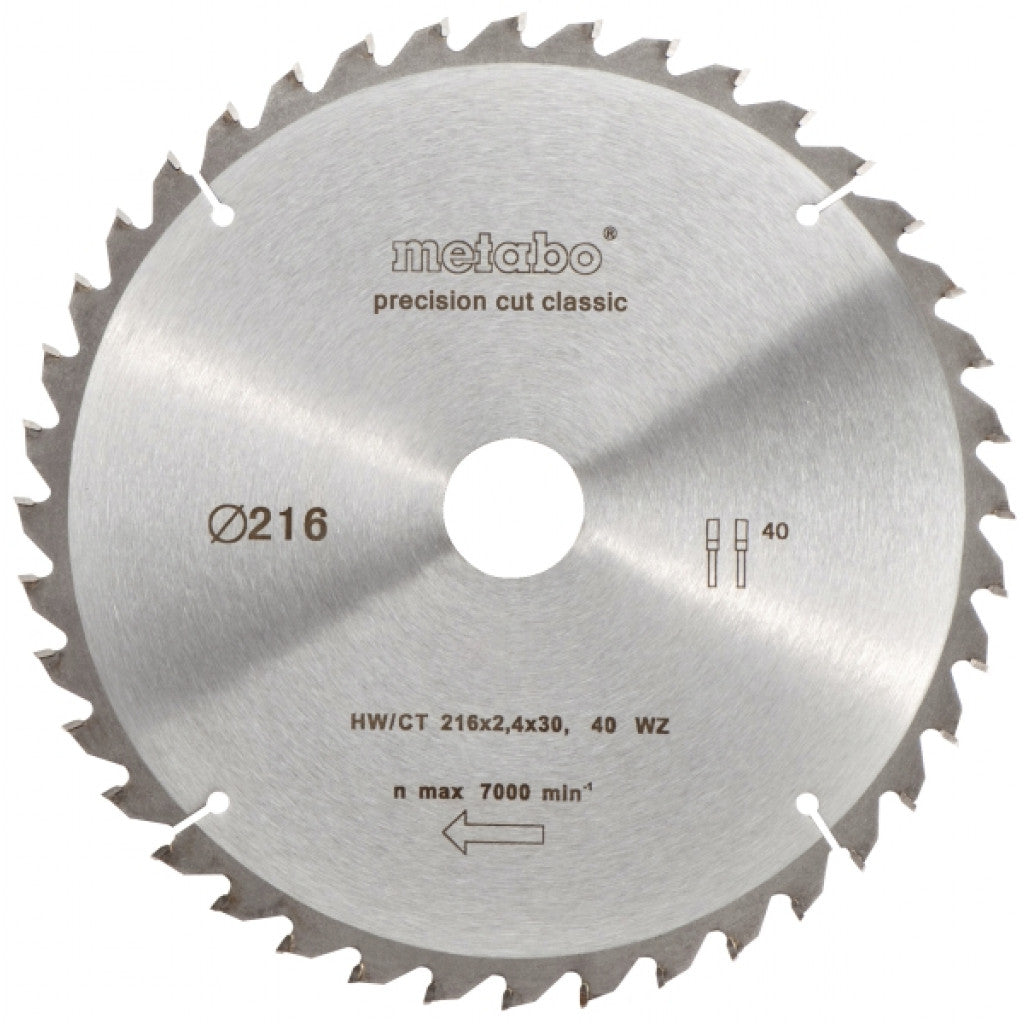 Диск за циркуляр 216х2.4х30.0mm 48 WZ 5° neg. – Metabo