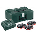 Акумулатори к-т 18V ASC 30-36 + 3x4.0 Ah LiHD + Metaloc II Metabo - BGShopping.net