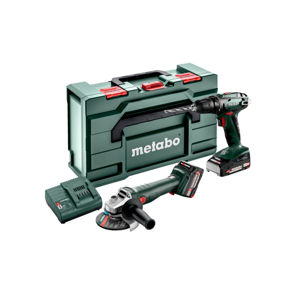 Винтоверт и ъглошлайф акум. к-кт METABO 18V BS+W7 2Ah+4Ah Metabo - BGShopping.net