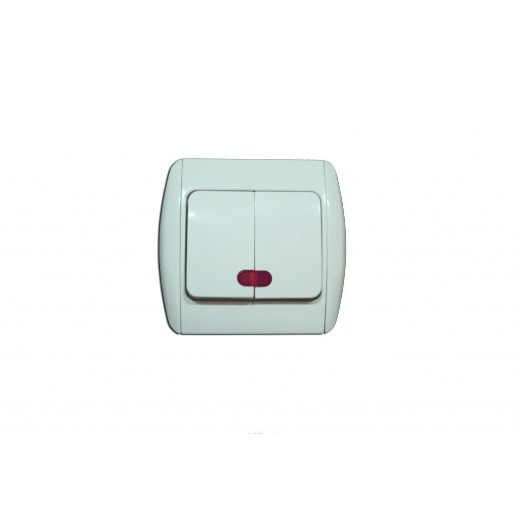 Ключ двоен светещ бял MAKALON MK-SW02 Makalon - BGShopping.net