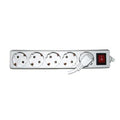 Разклонител 5 гнезда с кабел 3.0m х1.5mm2 с ключMK – Makalon